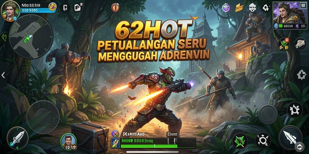 Gameplay seru dan menantang di dalam 62HOT.