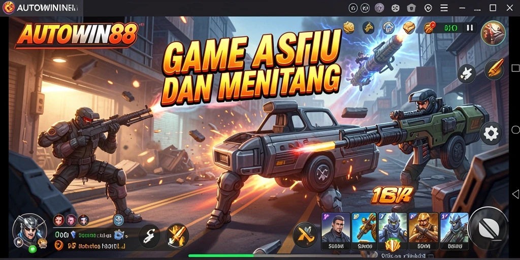 Tangkapan layar gameplay AUTOWIN88 menampilkan aksi intens dan menegangkan.