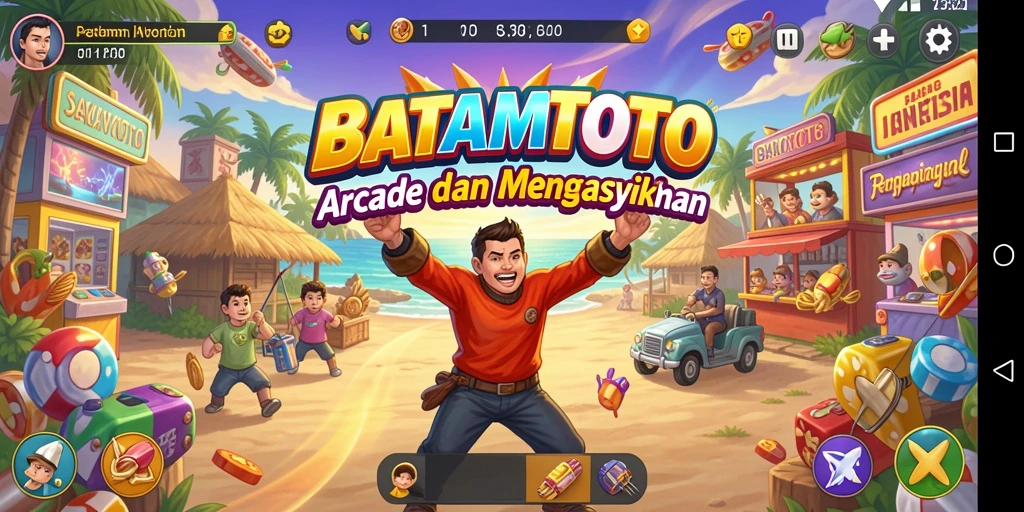 Tampilan screenshot BATAMTOTO menampilkan gameplay Arcade yang seru.