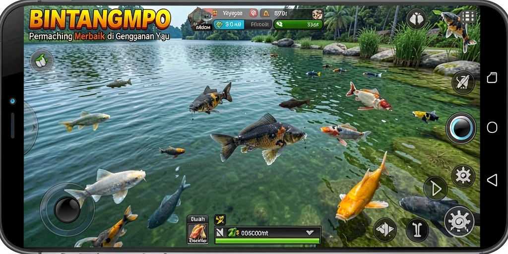 Tampilan gameplay BINTANGMPO yang menakjubkan dan interaktif.