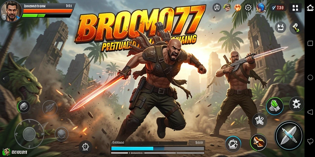 Tampilan gameplay dari BROMO77 yang mengagumkan dalam aksi.