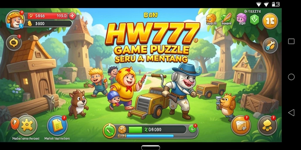Tampilan gameplay Puzzle yang menantang dan menarik.
