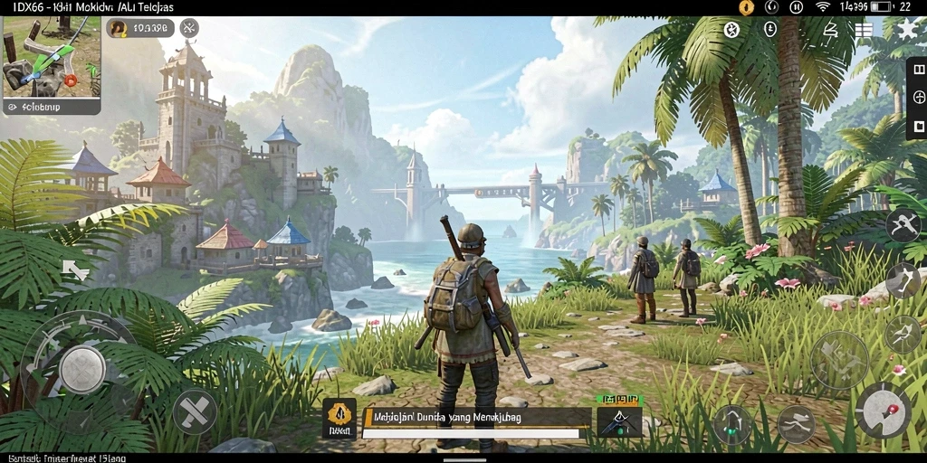 Screenshot menampilkan gameplay seru di dunia terbuka IDX66.