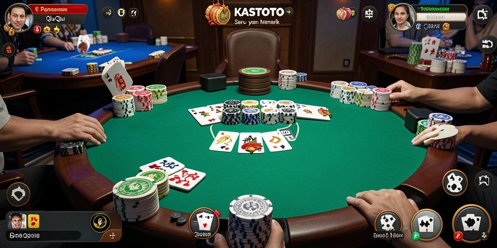 Screenshot gameplay QiuQiu KASTOTO yang menarik.