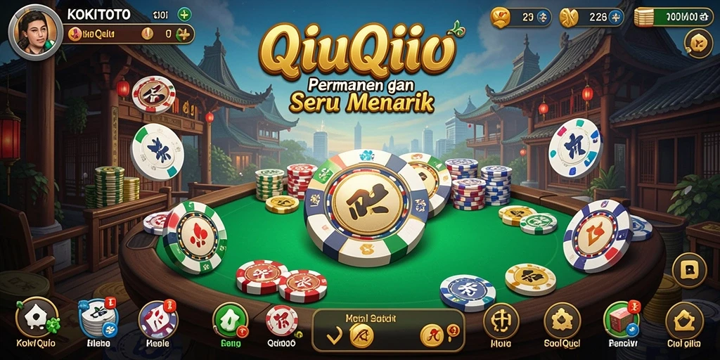 Tampilan gameplay KOKITOTO yang mendebarkan saat bermain QiuQiu.