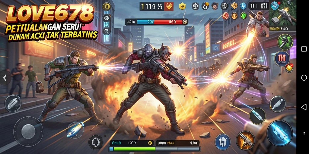 Menampilkan gameplay Action yang seru dan mendebarkan.
