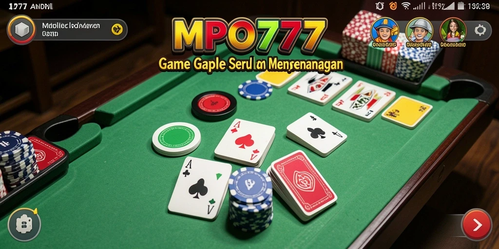 Tampilan gameplay seru permainan Gaple di MPO777.