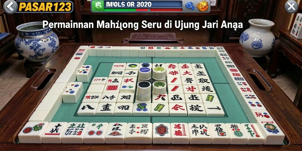 Perlihatkan momen seru dalam permainan Mahjong PASAR123.