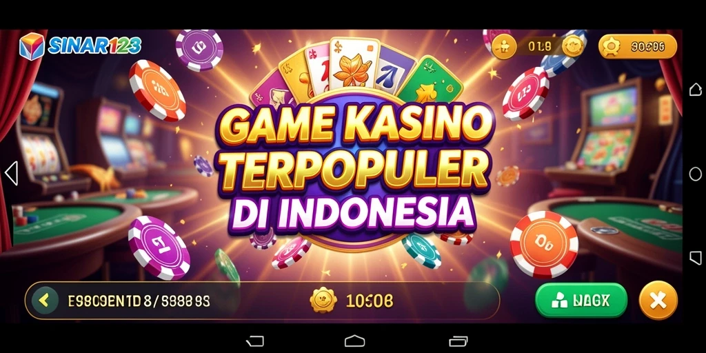 Tampilan Gameplay Kasino SINAR123 dengan berbagai pilihan permainan.