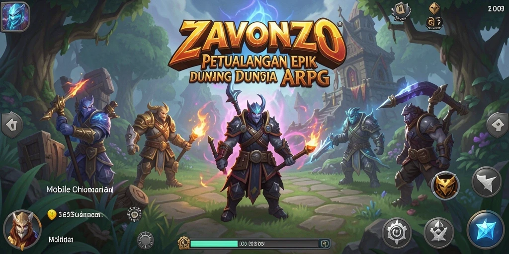 Gameplay ZAVONZO yang epik dan menantang dalam dunia ARPG.
